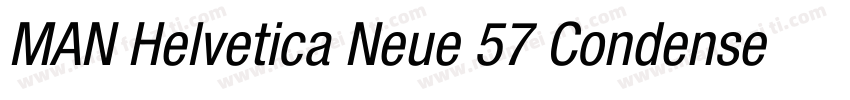 MAN Helvetica Neue 57 Condensed字体转换
